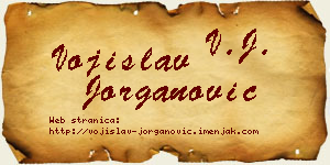 Vojislav Jorganović vizit kartica